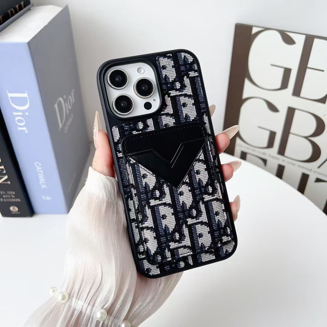 Luxe  Fabric iPhone Case with Card Holder