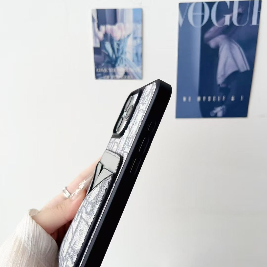 Luxe  Fabric iPhone Case with Card Holder