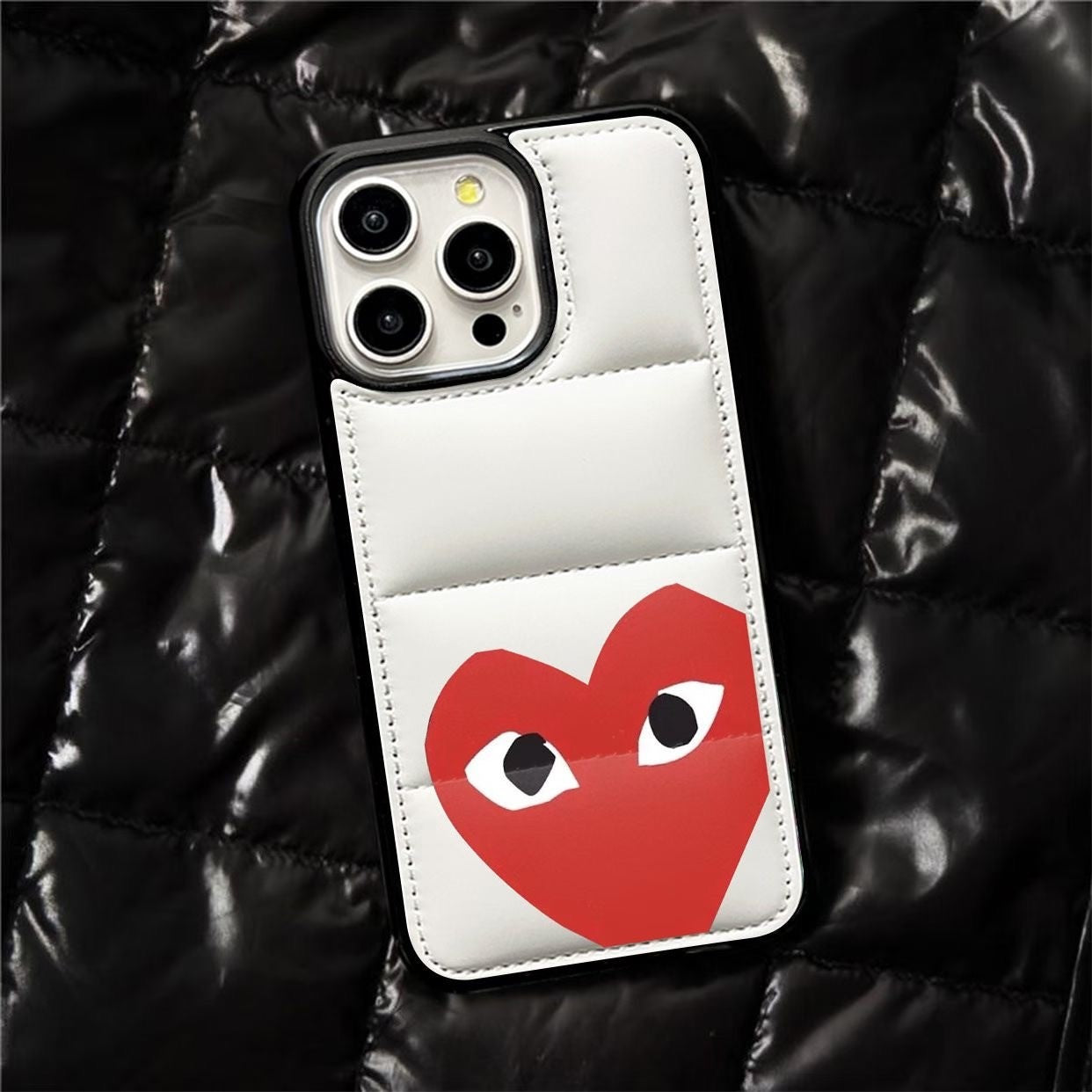 Urban Puffer iPhone Case – Heart Design