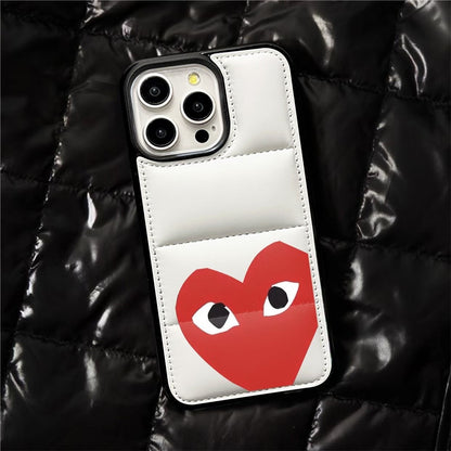 Urban Puffer iPhone Case – Heart Design