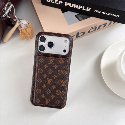 Luxe Pattern MagSafe Case with Detachable mini wallet