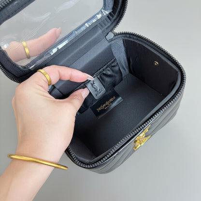 YS Beaute Quilted Cosmetic Vanity Case
