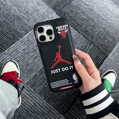 Bulls  Leather Textured iPhone case