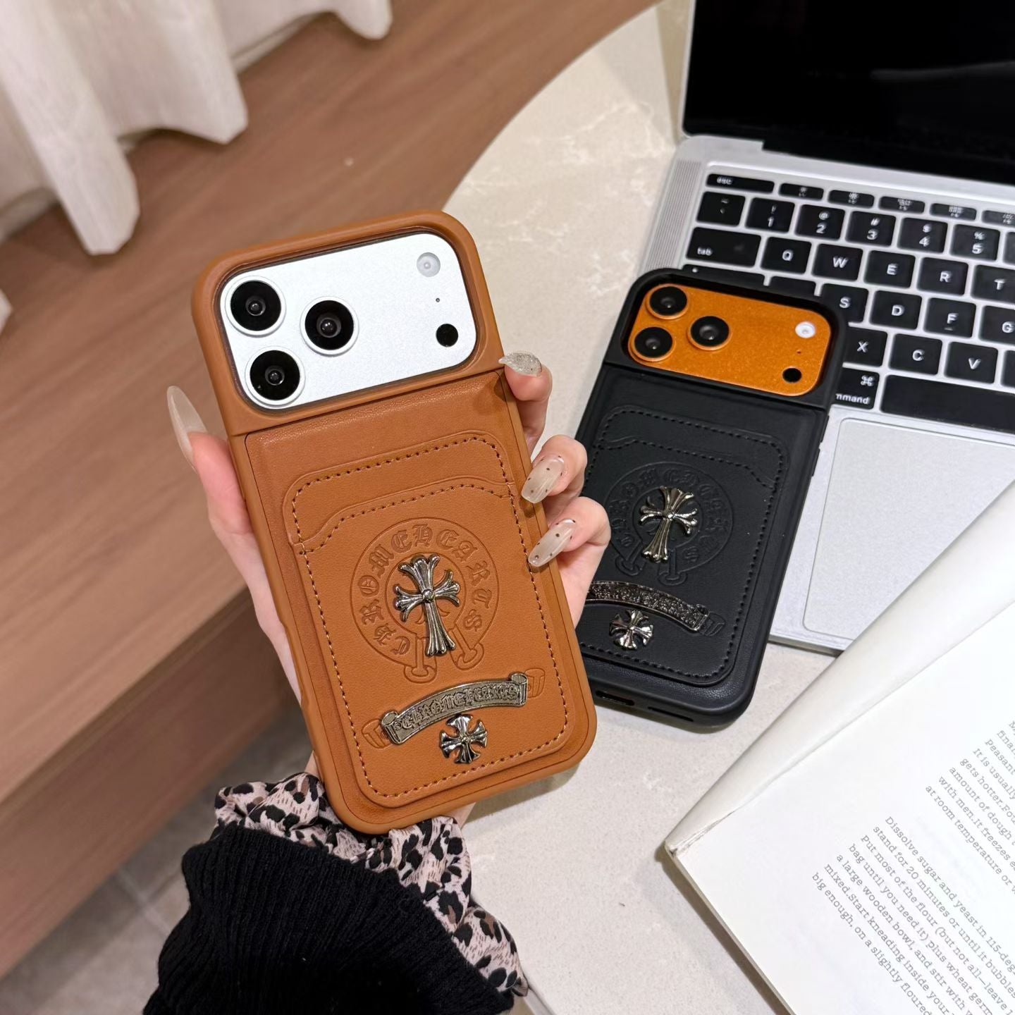 Streetwear CH Design iPhone Case with Card Holder