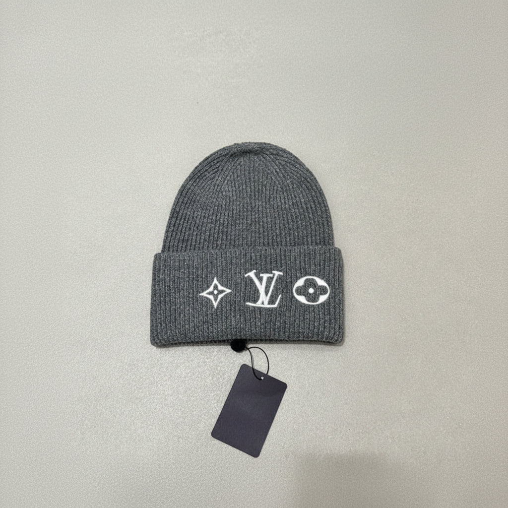 Monogram Wool Beanie Hat