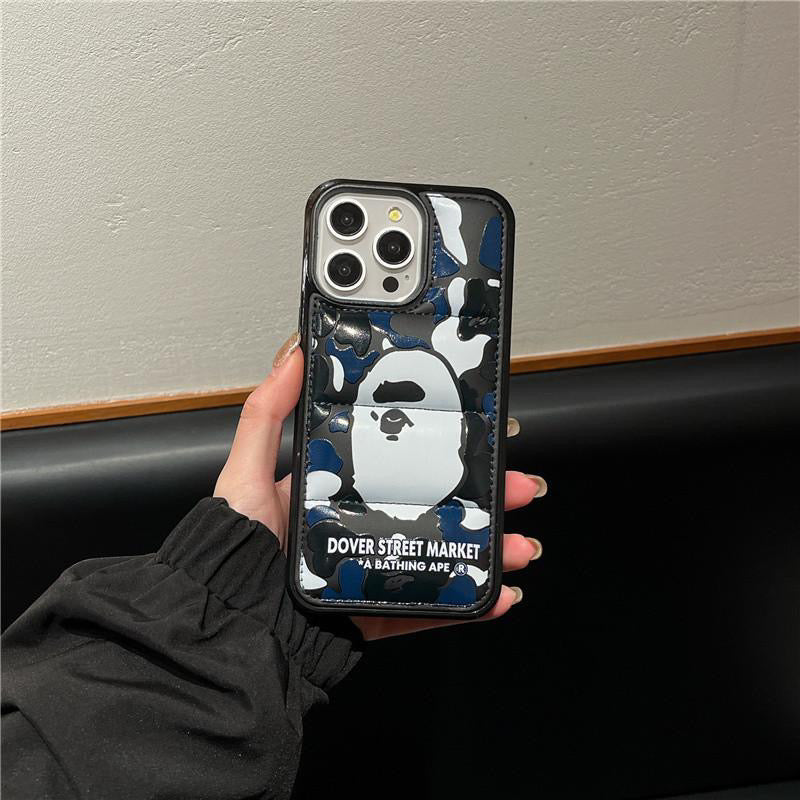 B-ape Black & White Puffer iPhone case