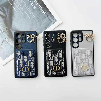 Jacquard Glam Samsung Case with Charm