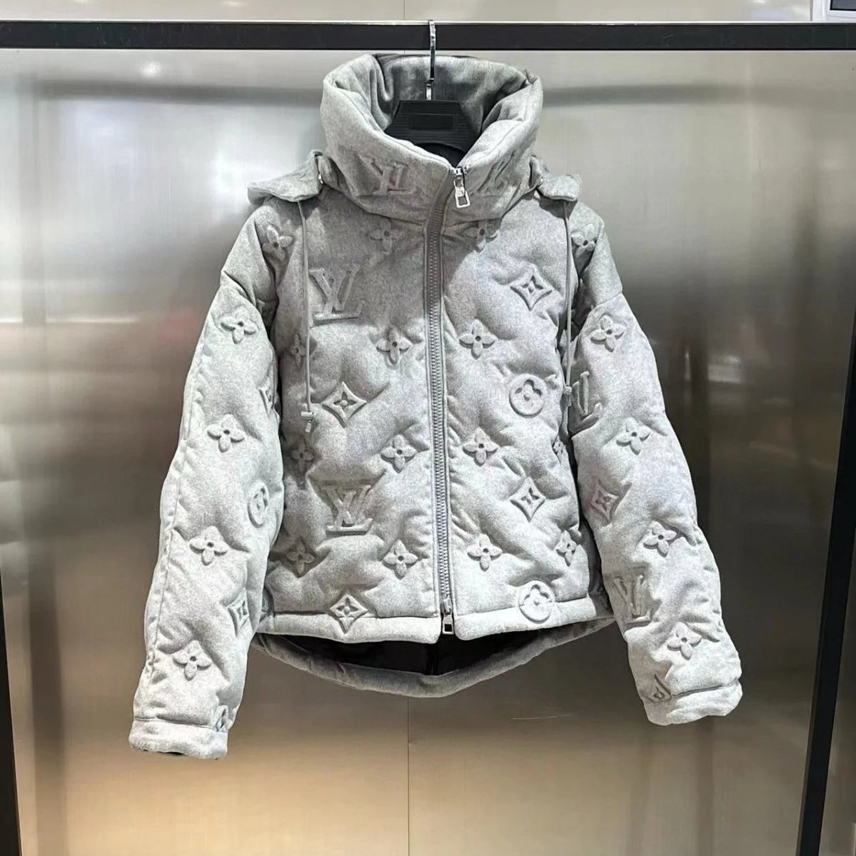 LV Cashmere Monogram Puffer Jacket