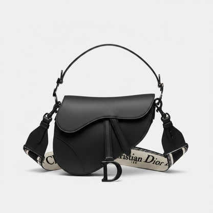 Luxury Leather Saddle Bag Matte Leather