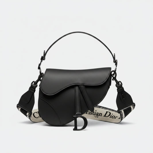 Luxury Leather Saddle Bag Matte Leather