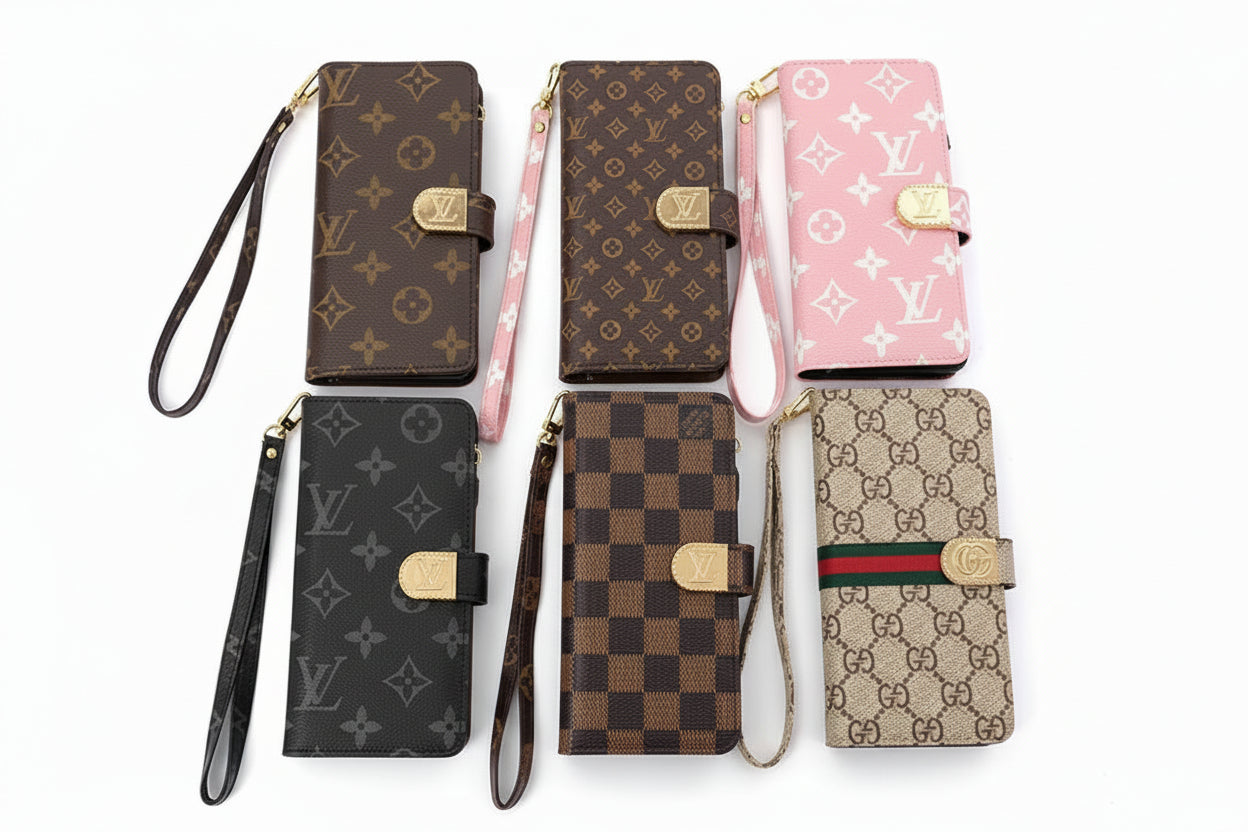 Luxury Designer Wallet Phone Case – Zip Pouch + Card Holder