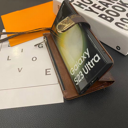 Luxury Designer Wallet Phone Case – Zip Pouch + Card Holder