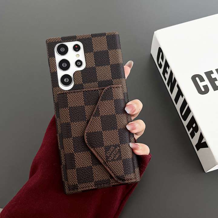 Luxury Check Design Phone Case with Card Holder