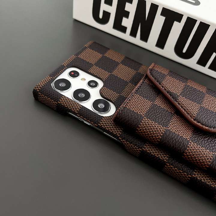 Luxury Check Design Phone Case with Card Holder