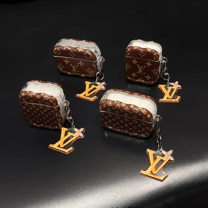 Luxury Brown Monogram Design AirPod Case