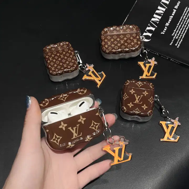 Luxury Brown Monogram Design AirPod Case