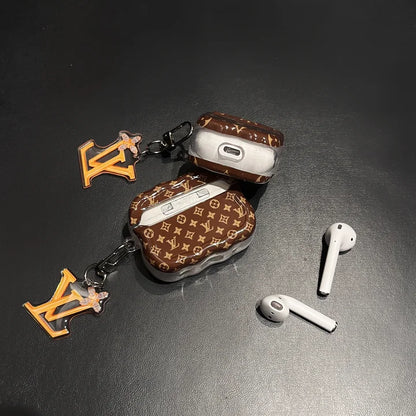 Luxury Brown Monogram Design AirPod Case