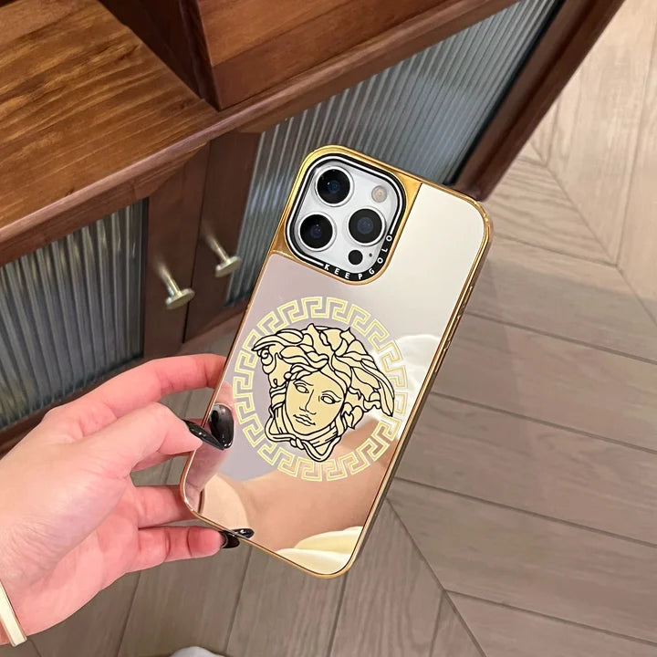 Medusa Mirror Plated iPhone Case