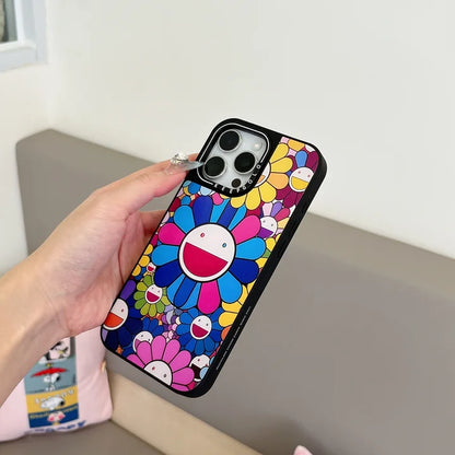 Mirror Bloom Sunflower MagSafe iPhone Case