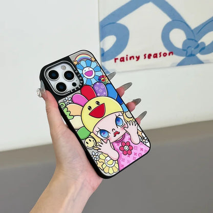 Mirror Bloom Sunflower MagSafe iPhone Case