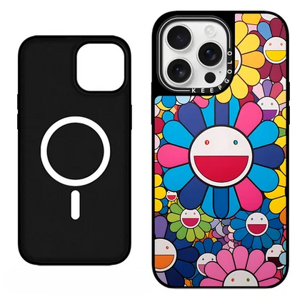 Mirror Bloom Sunflower MagSafe iPhone Case