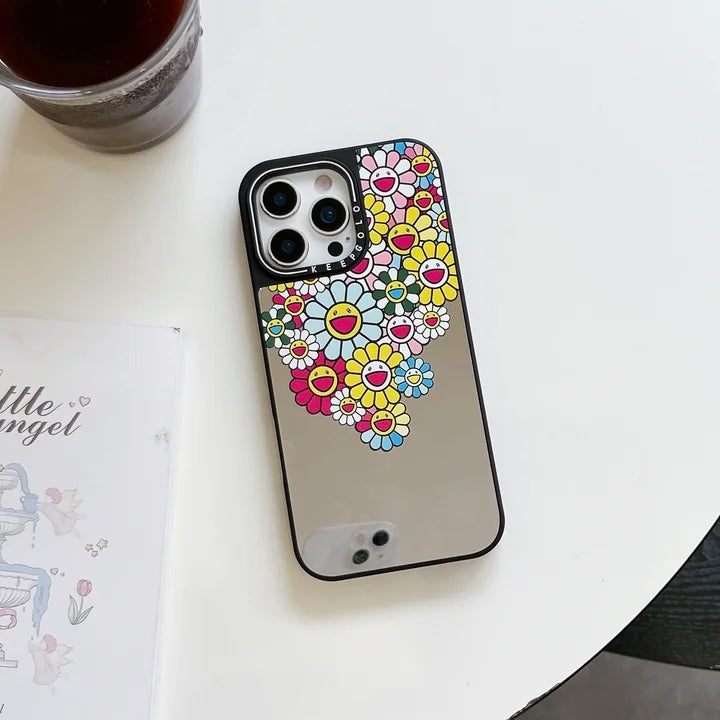 Mirror Bloom Sunflower MagSafe iPhone Case