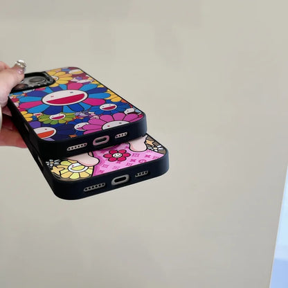 Mirror Bloom Sunflower MagSafe iPhone Case
