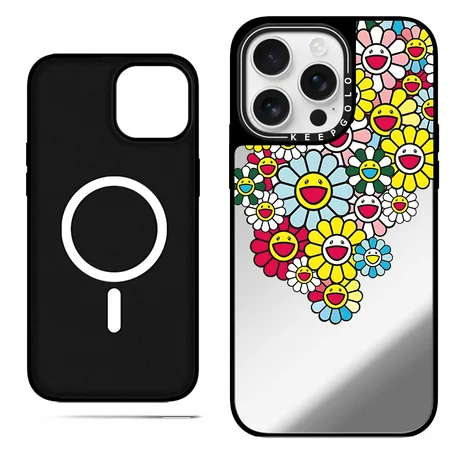 Mirror Bloom Sunflower MagSafe iPhone Case