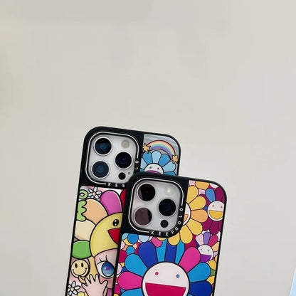 Mirror Bloom Sunflower MagSafe iPhone Case