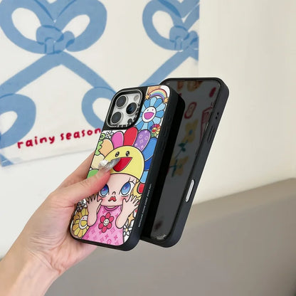 Mirror Bloom Sunflower MagSafe iPhone Case