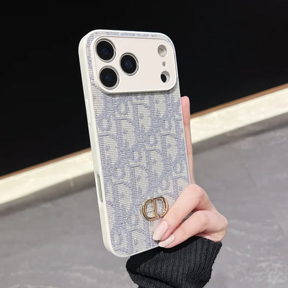 Woven Fabric iPhone Case with Emblem