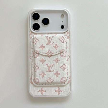 Pastel Monogram MagSafe iPhone Case with Detachable Wallet