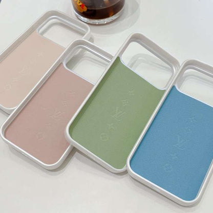 Pastel Monogram MagSafe iPhone Case with Detachable Wallet