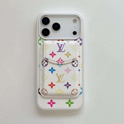 Pastel Monogram MagSafe iPhone Case with Detachable Wallet