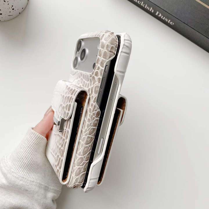 Crocodile Print Faux Leather Phone Case for Samsung & iPhone