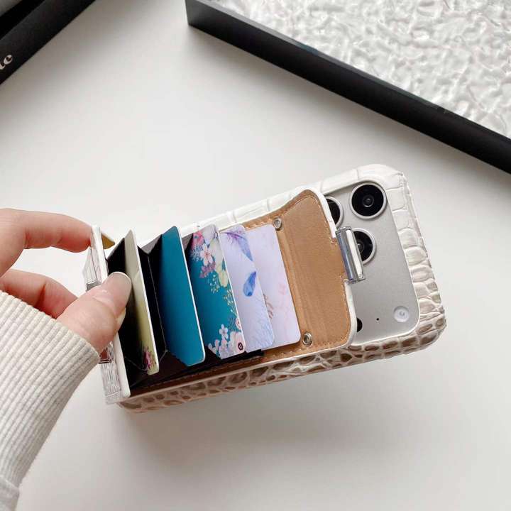Crocodile Print Faux Leather Phone Case for Samsung & iPhone