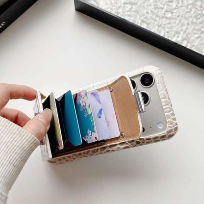 Crocodile Print Faux Leather Phone Case for Samsung & iPhone