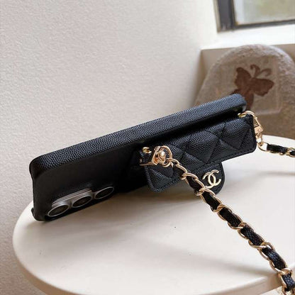 Luxury Flap Bag Case With Gold Chain