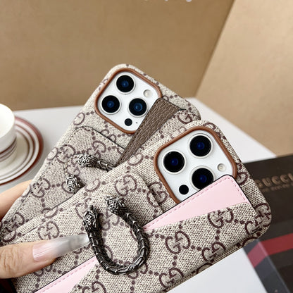 Luxury Horseshoe Card holder Phone Case