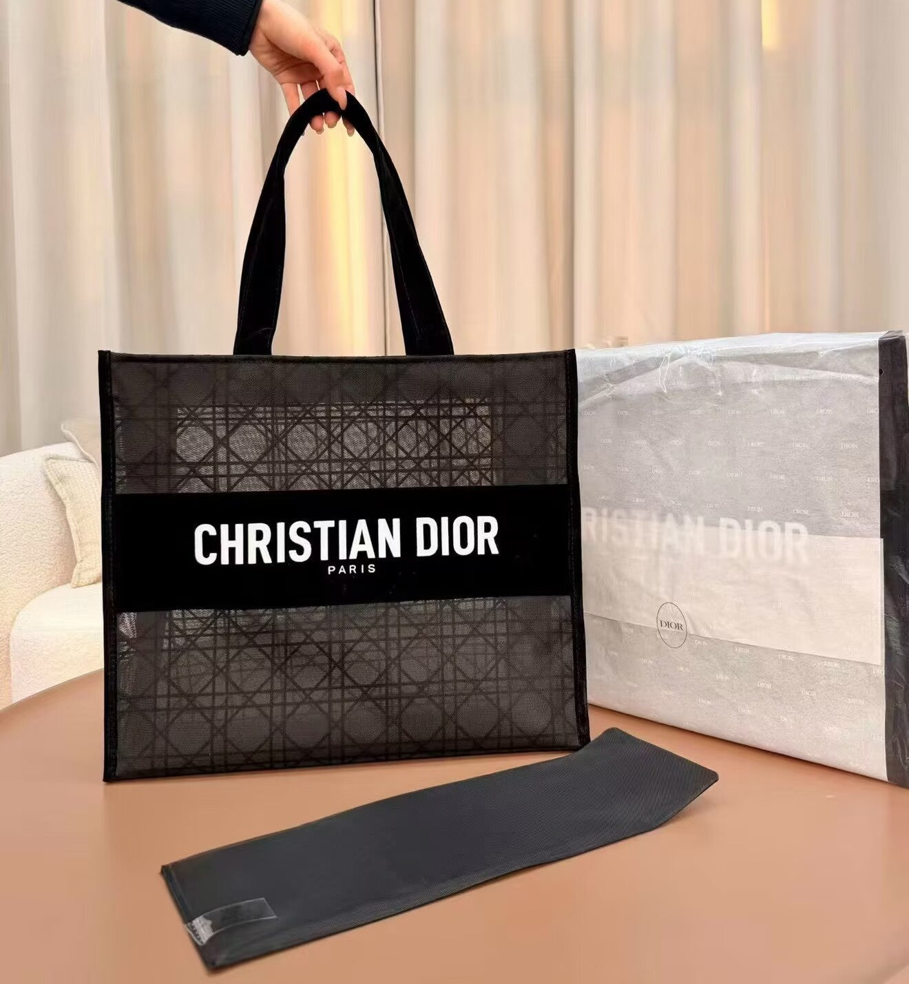 Dior Christian Dior Mesh Tote Bag