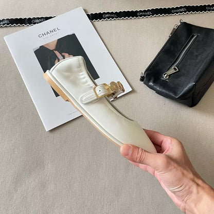 Charm-Strap Ballerina Flats