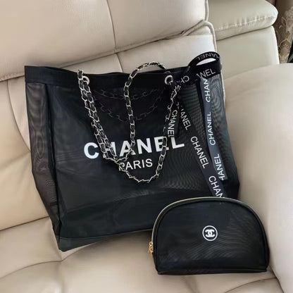 Chanel Beaute Mesh Tote Set