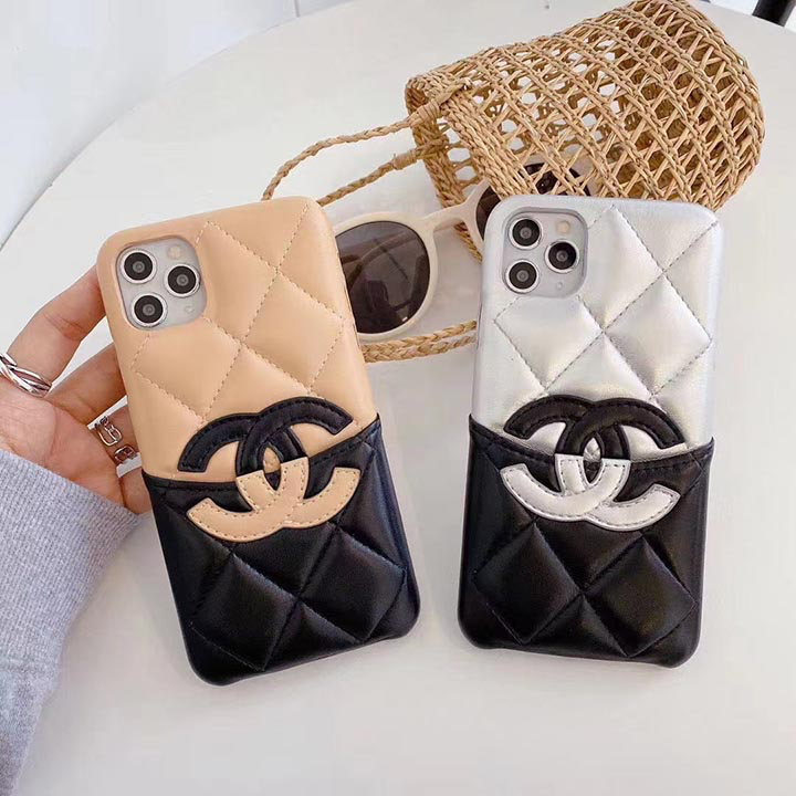 Luxury Cambon Quilted  iPhone Case with Card Holder