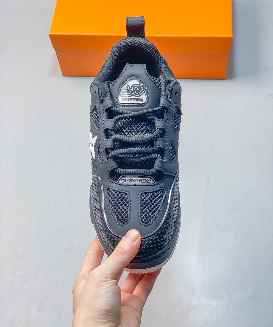 1V 1854 Monogram Skate Sneakers – Black