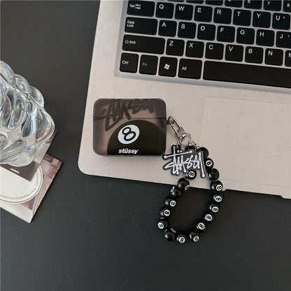 Streetwear Stussy Eightball charm AirPod Case