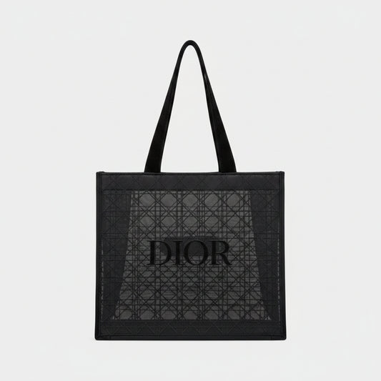 Christian Dior Mesh Tote Bag Black
