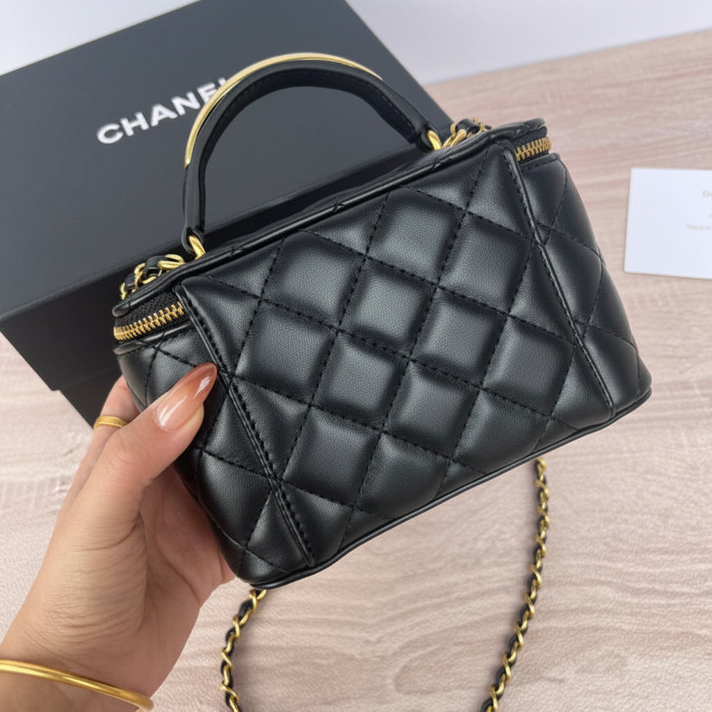 VIP Luxury Quilted Vanity Bag