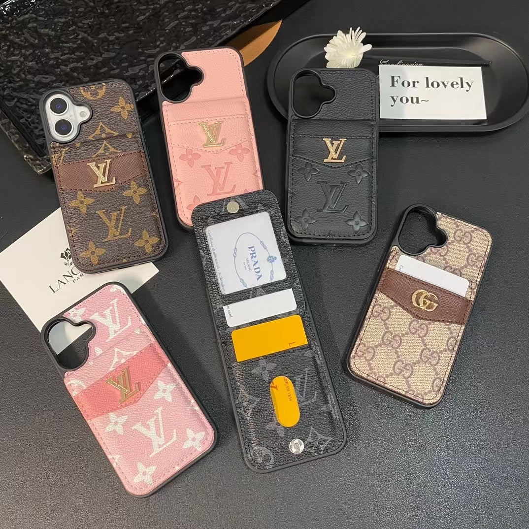 Luxe Monogram Wallet Phone Case – iPhone or Samsung