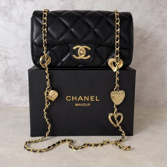 VIP Luxury Heart Charm Flap Bag