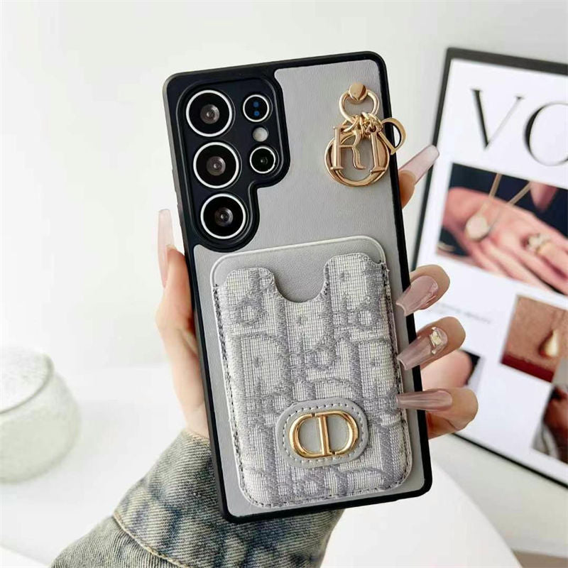 Jacquard Glam Samsung Case with Charm